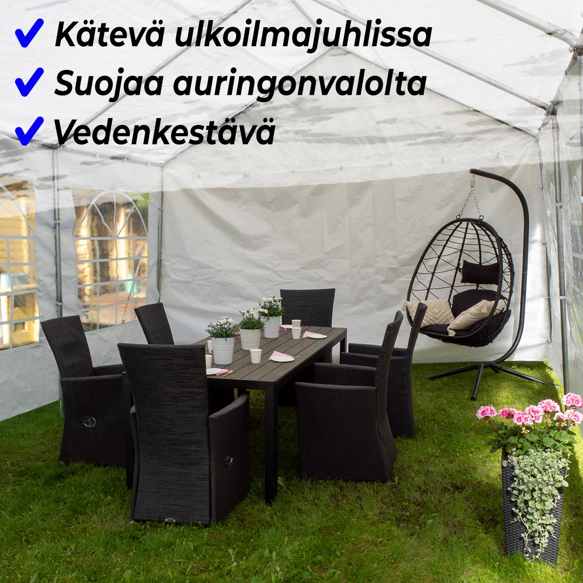 Lykke Partytält 4x8m Premium 4x8m