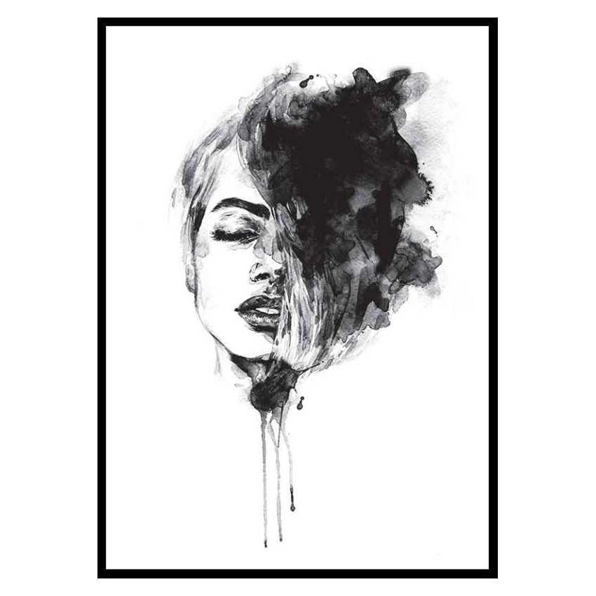 Poster Gallerix Watercolor Face No2