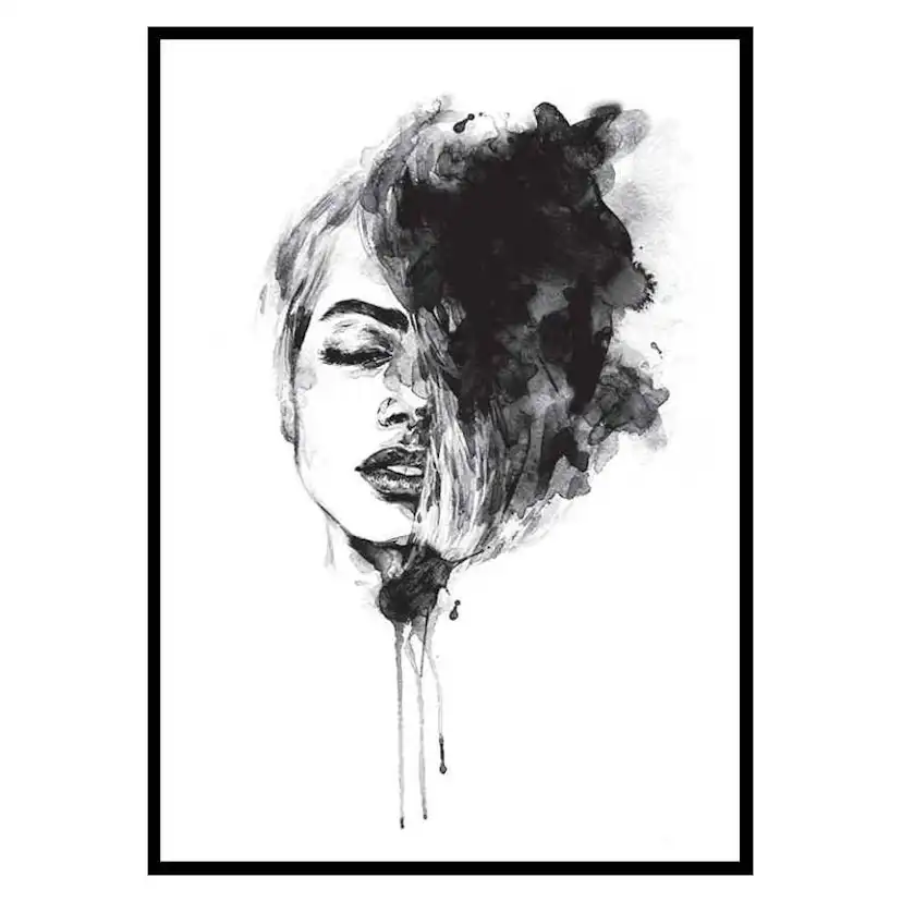 Poster Gallerix Watercolor Face No2