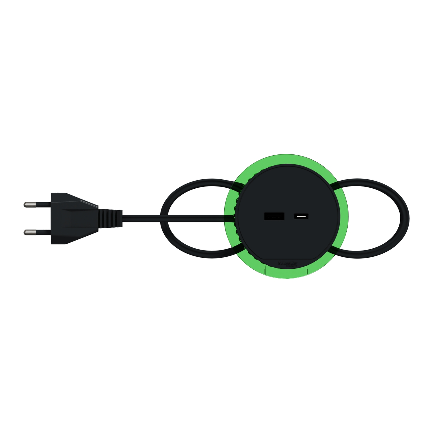 Bordsenhet Schneider Electric XS Unica System+ USB A+C Antracit