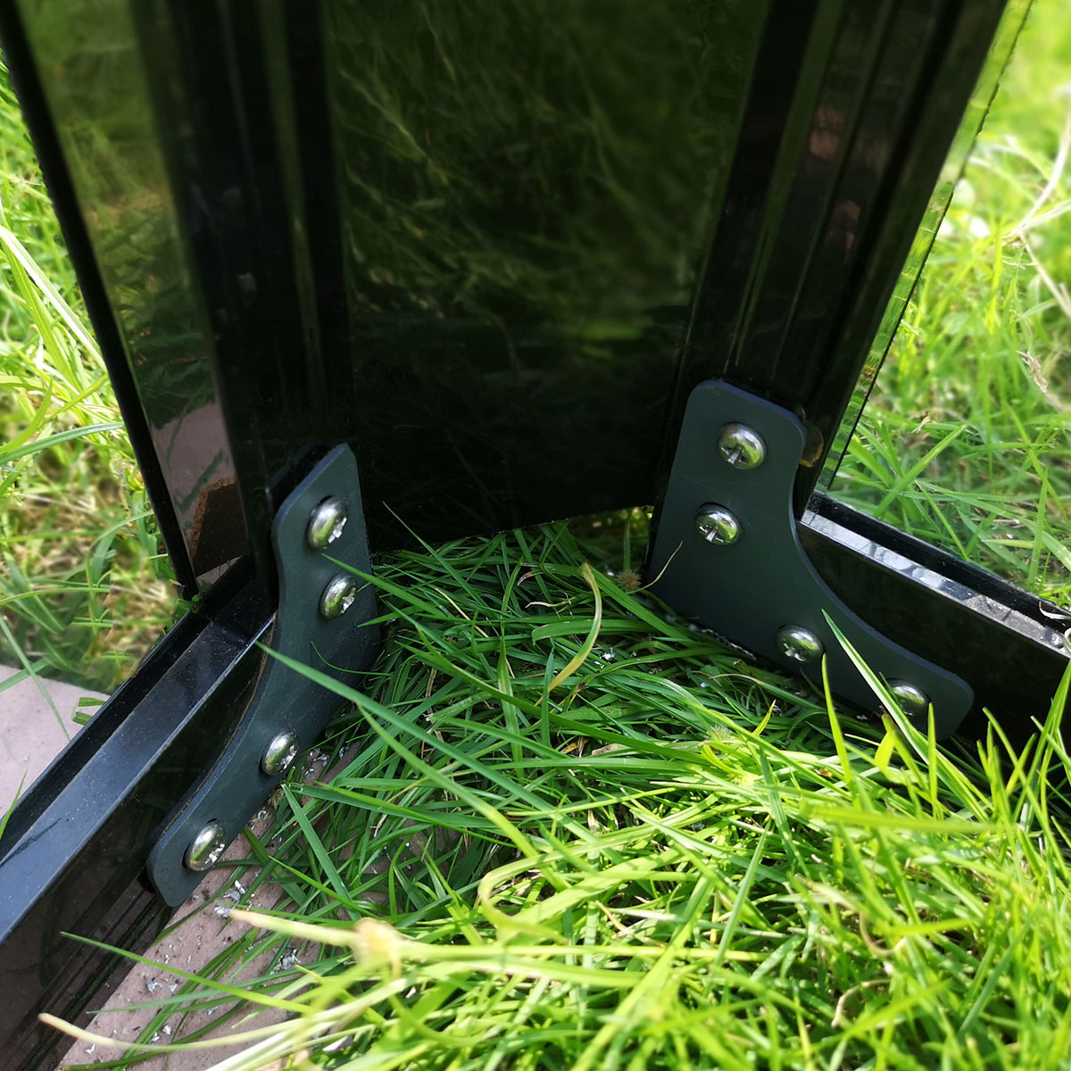 Växthus Metalcraft 12,9 kvm Svart Rektangulär