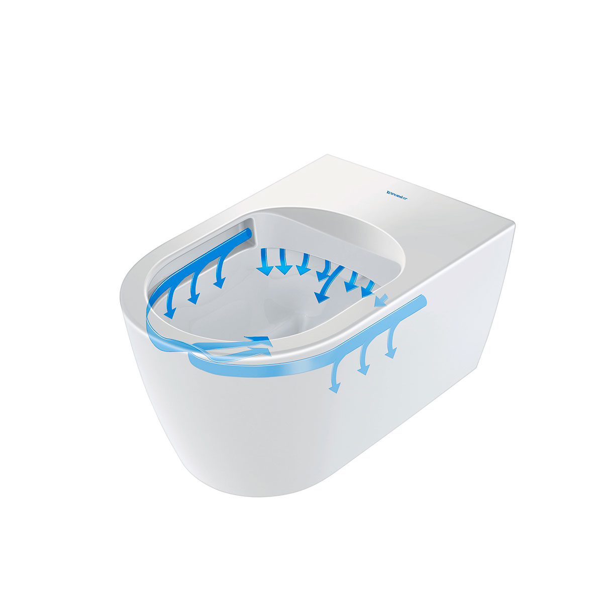 Vägghängd Toalettstol Duravit ME by Starck Rimless 253009 utan Toalettsits