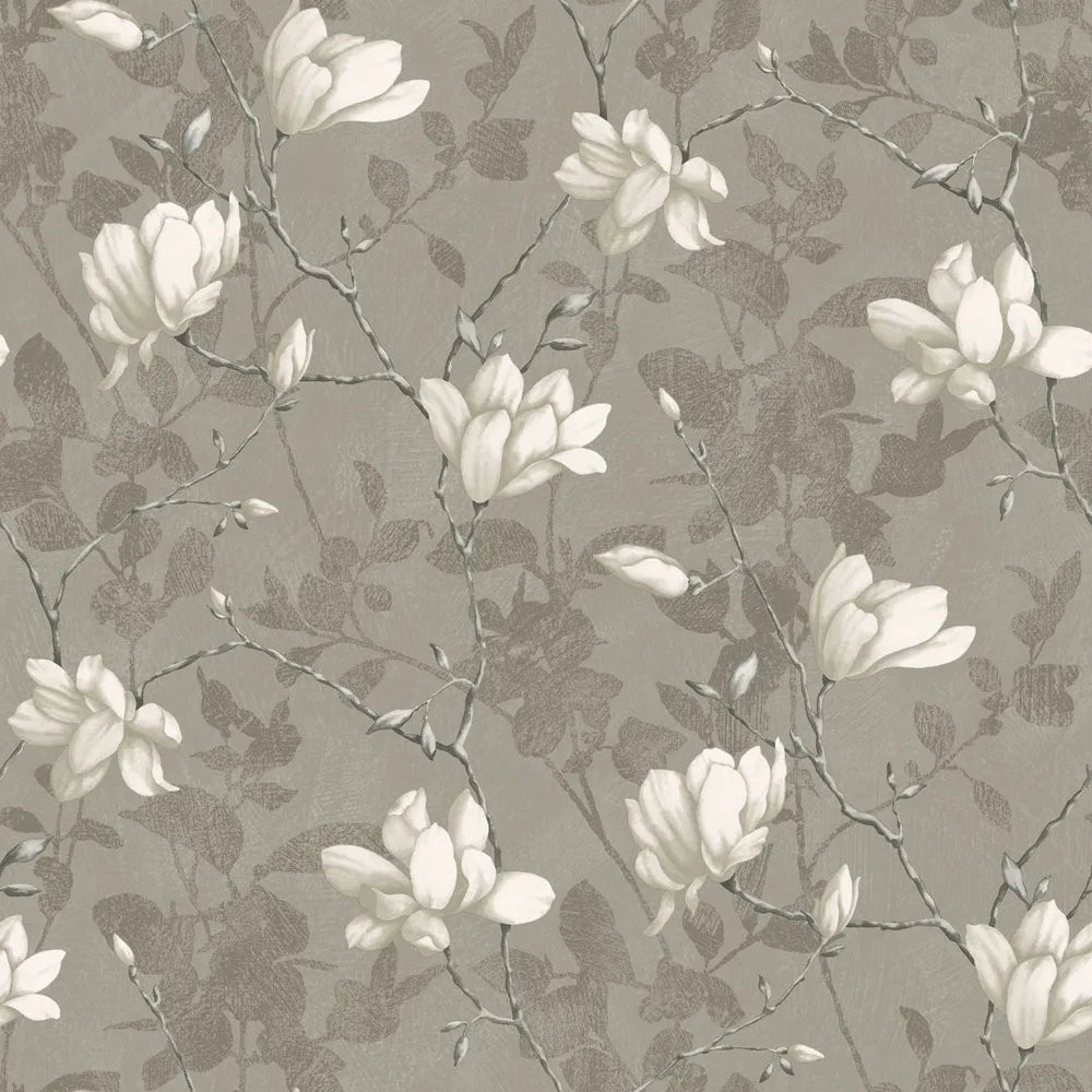 Tapet Boråstapeter InBloom Lilly Tree 7227 EasyUp, Mönstrad Nickel