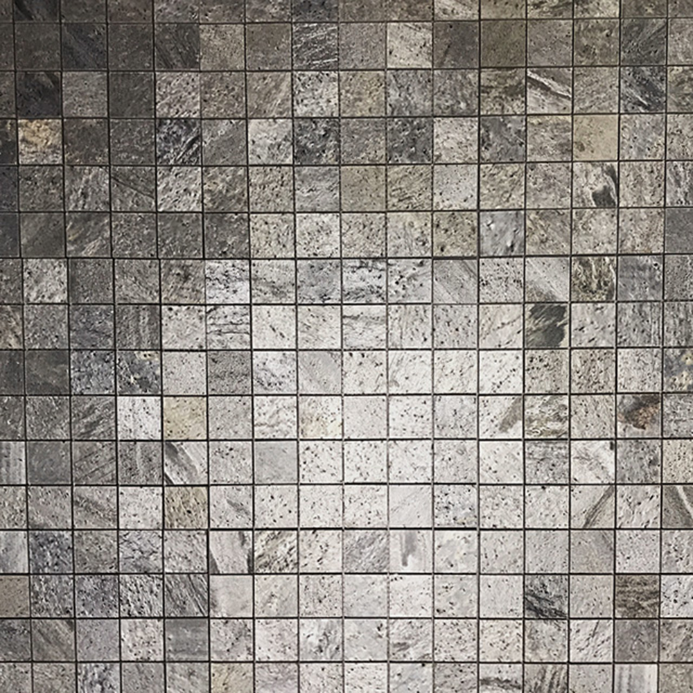 Mosaik  Stencentralen Skiffer Argento Shine Mörkgrå 5x5 cm