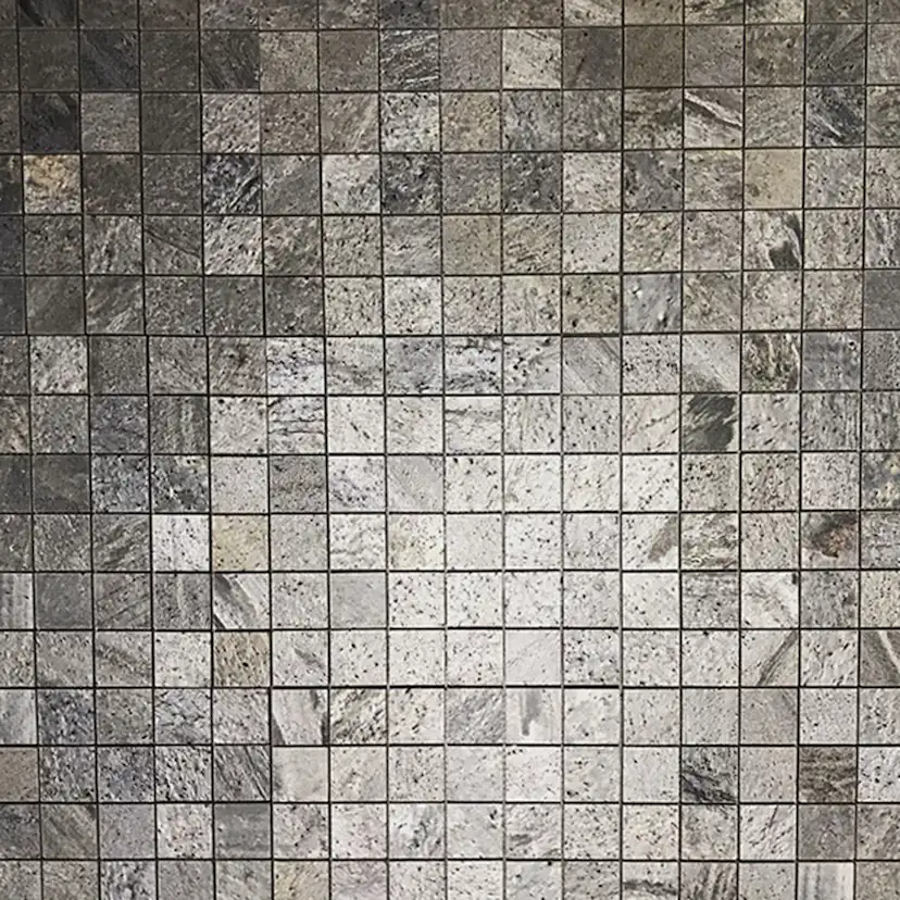 Mosaik Stencentralen Skiffer Argento Shine Mörkgrå 5x5 cm