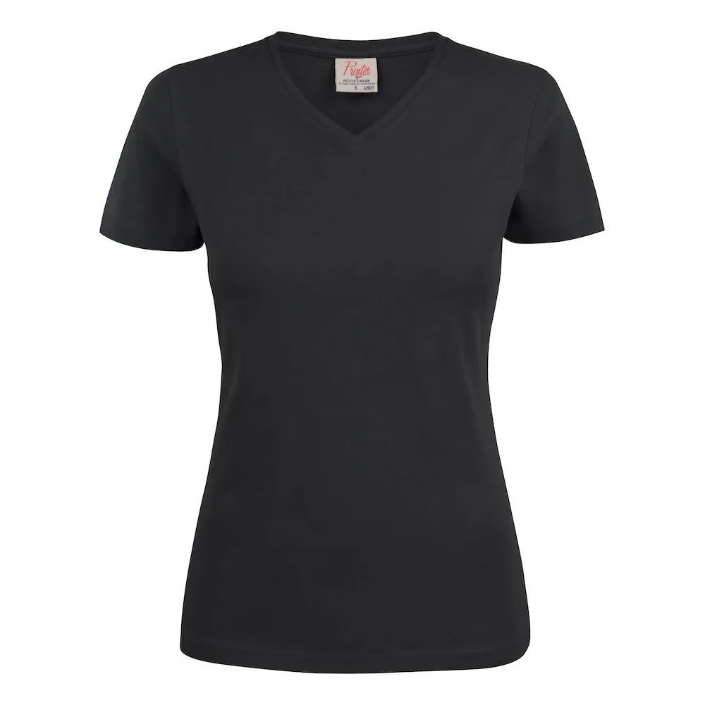 T-shirt Printer Heavy V-neck Lady