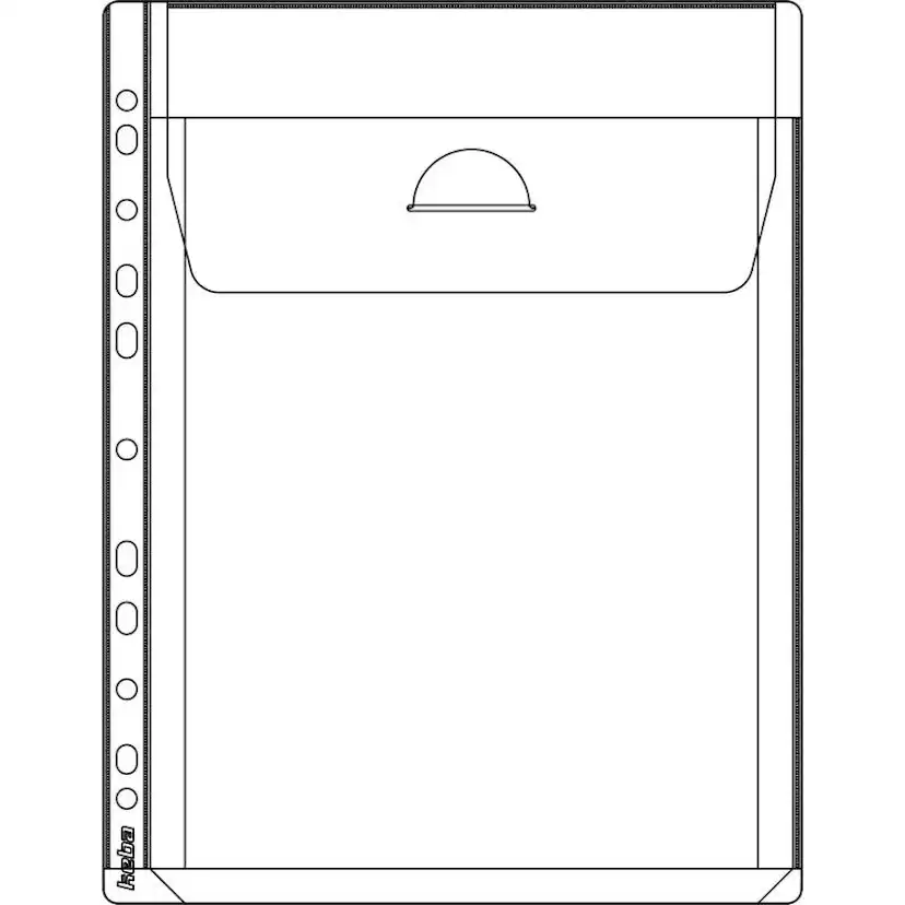 Bälgficka KEBA 25 mm Expanderbar med Klaff, 0,16 mm 5-p