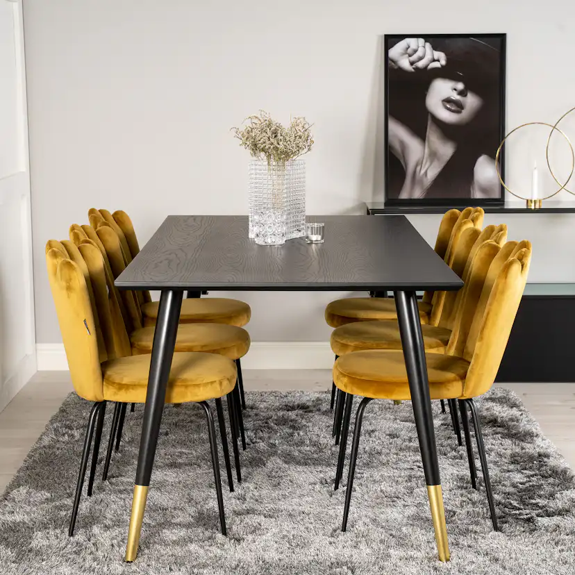 Matgrupp furniture/fashion Disa med 6 Limhamn Light Stolar