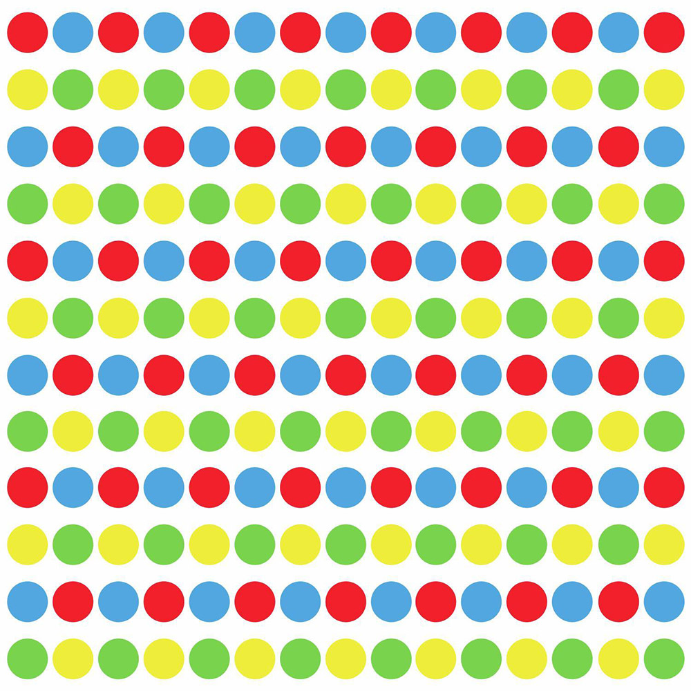 Väggdekor RoomMates Primary Confetti Dots