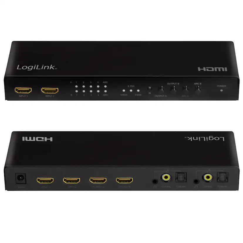 HDMI Matrix-switch LogiLink 4K/60Hz ARC HDCP HDR CEC