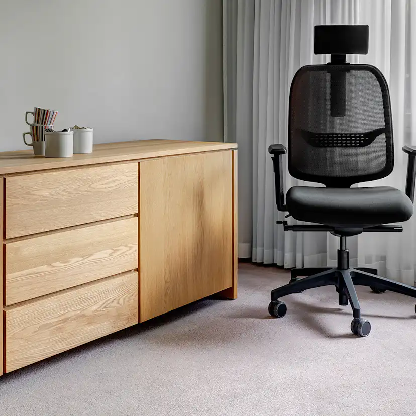 Kontorsstol Lanab Group Mesh med Arm- och Nackstöd