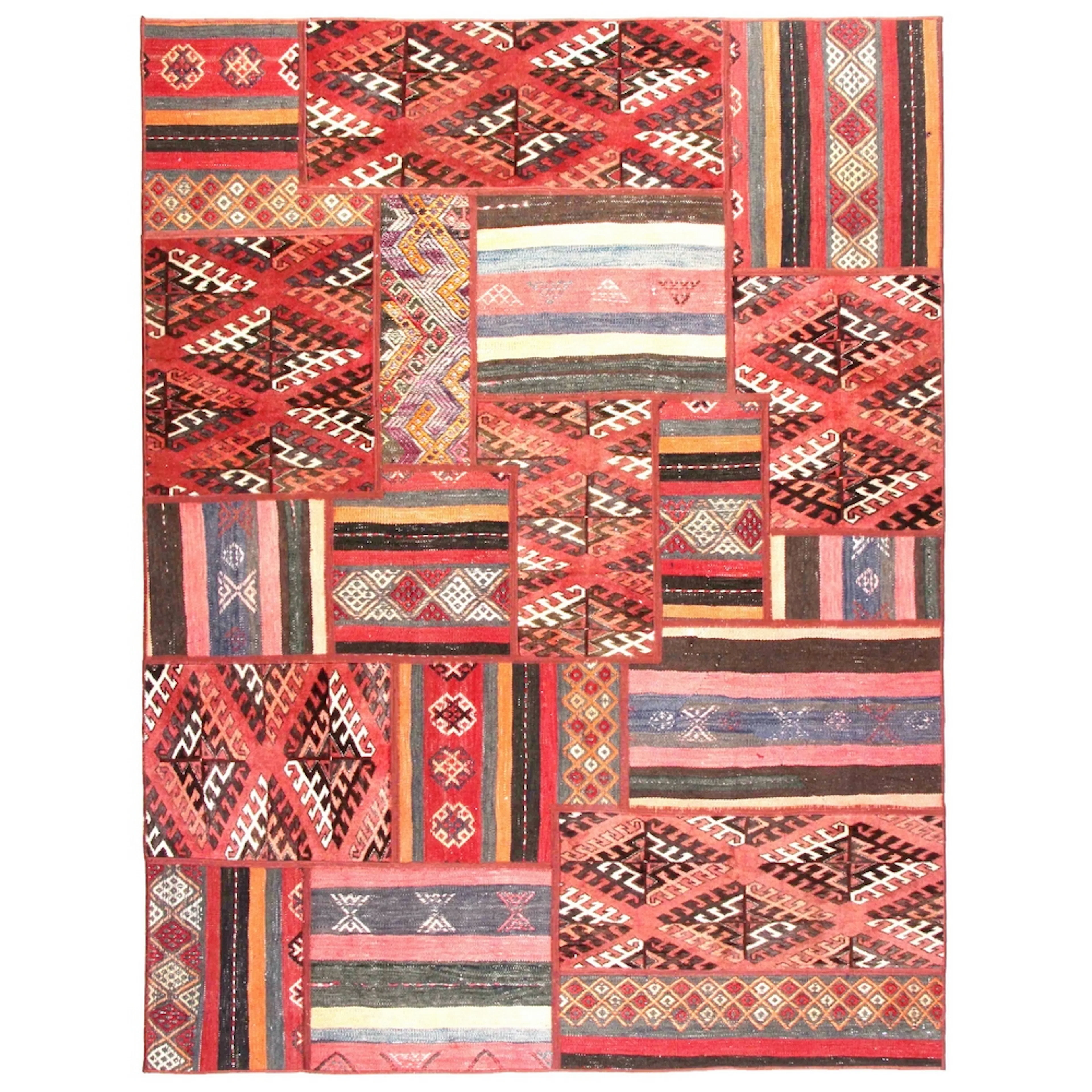 Persisk Patchworkmatta Arkiio Flerfärgad 152x205