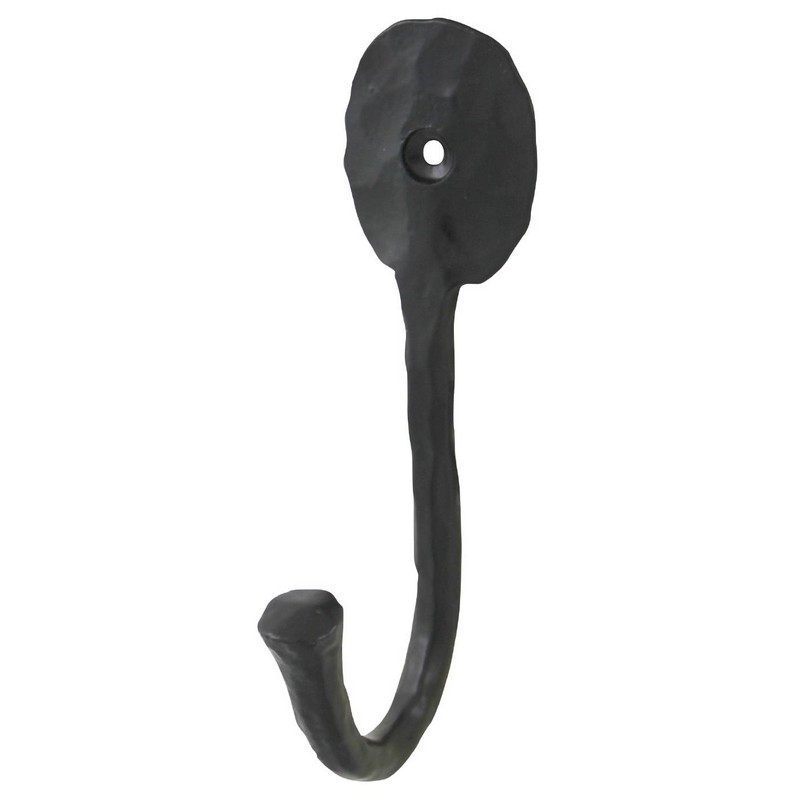 Klädkrok Millers Singel Smide Svart 150 mm