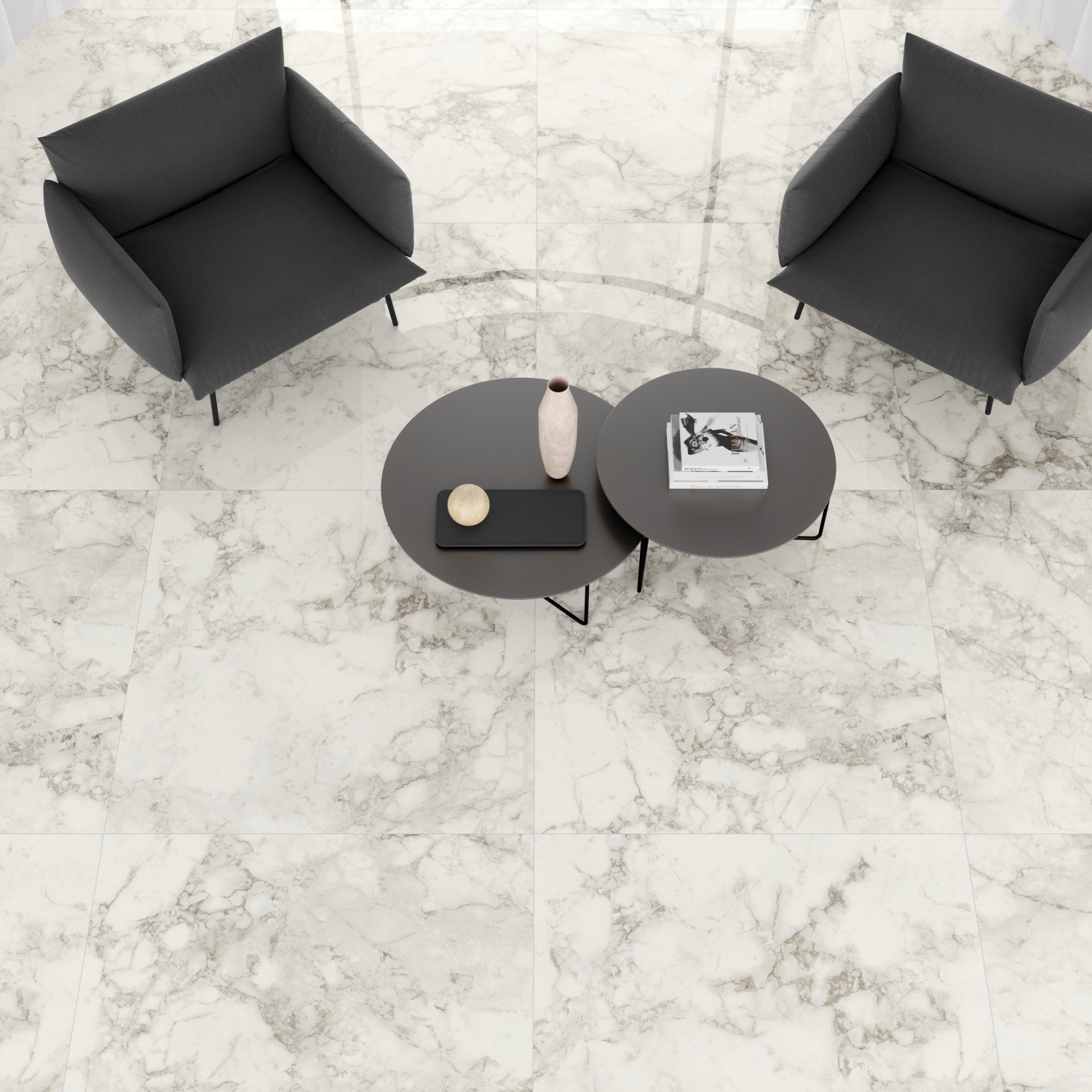 Klinker Lhådös Arabescato Marmor 60x60 cm