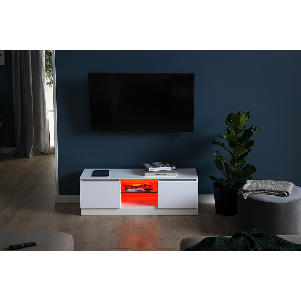 TV-Bänk Scandinavian Choice Kartberg 120 cm med LED-belysning