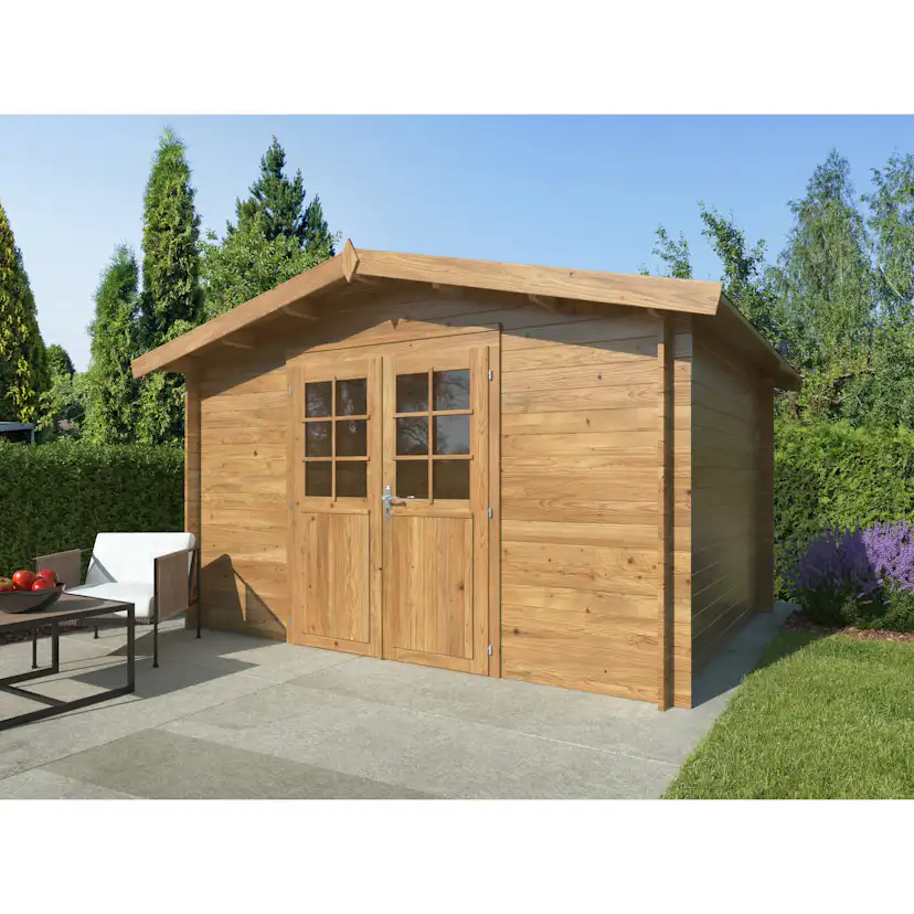 Friggebod Palmako Valentine 9,3 m² Komplett Stuga med Sadeltak