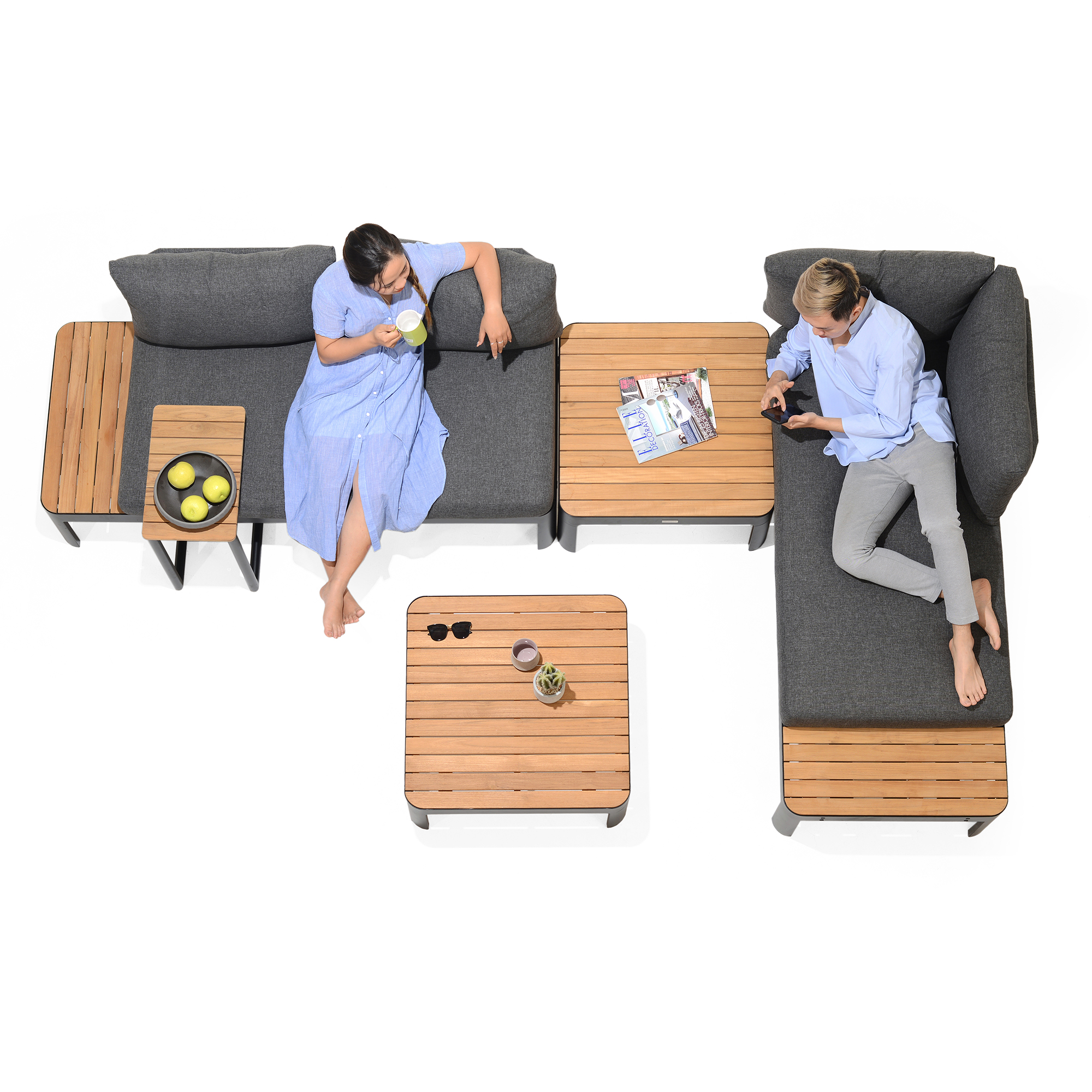 Loungegrupp LifestyleGarden Portals 4-sits med 2 bord