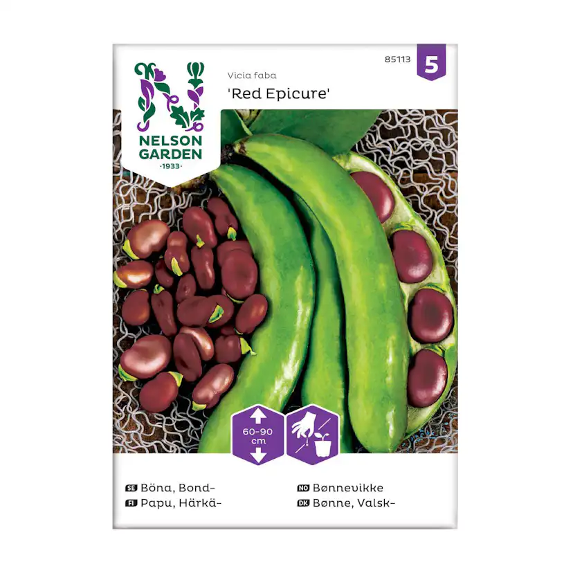 Frö Bondböna Nelson Garden Red Epicure