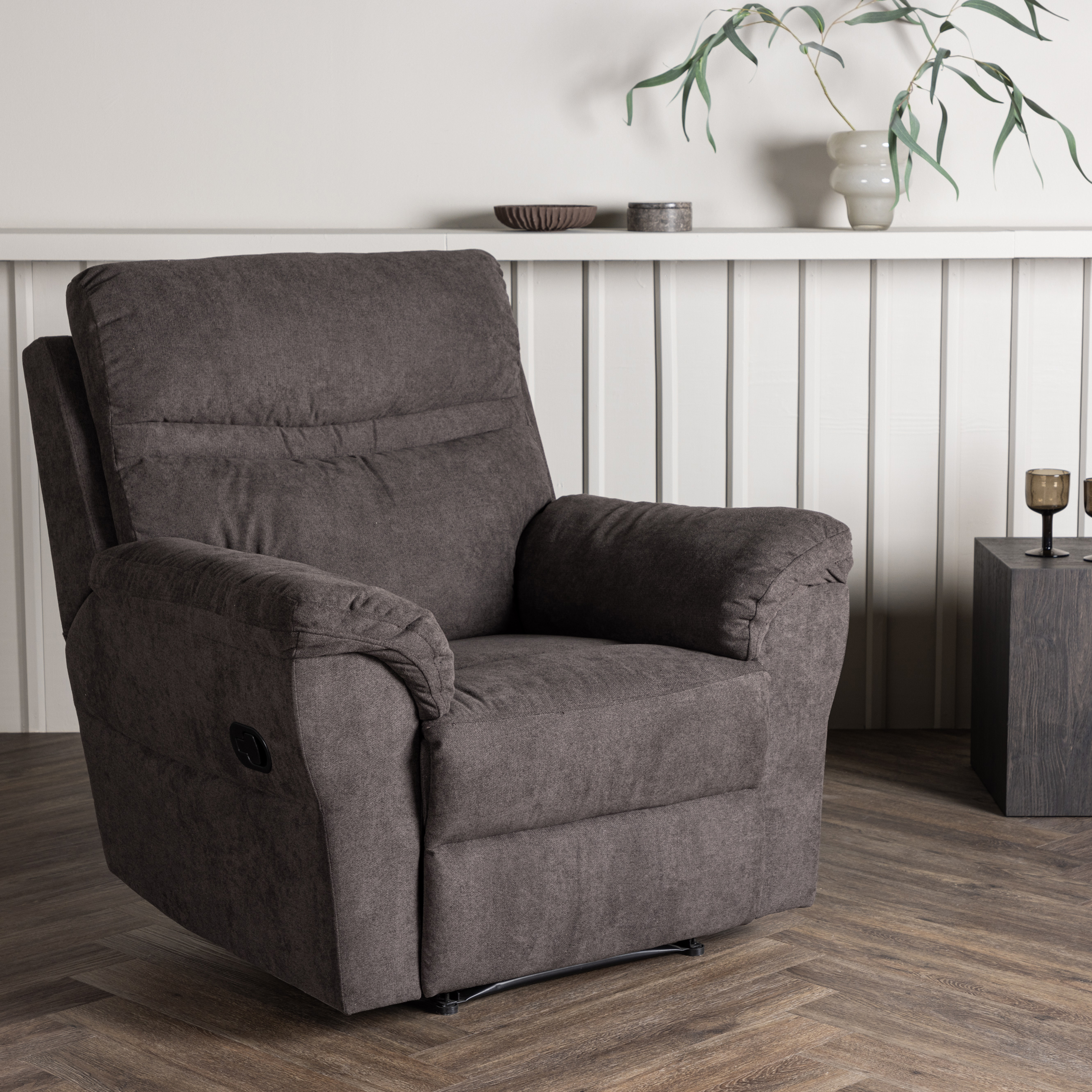 Reclinerfåtölj Venture Home Taranto Brun Fåtölj i Polyester