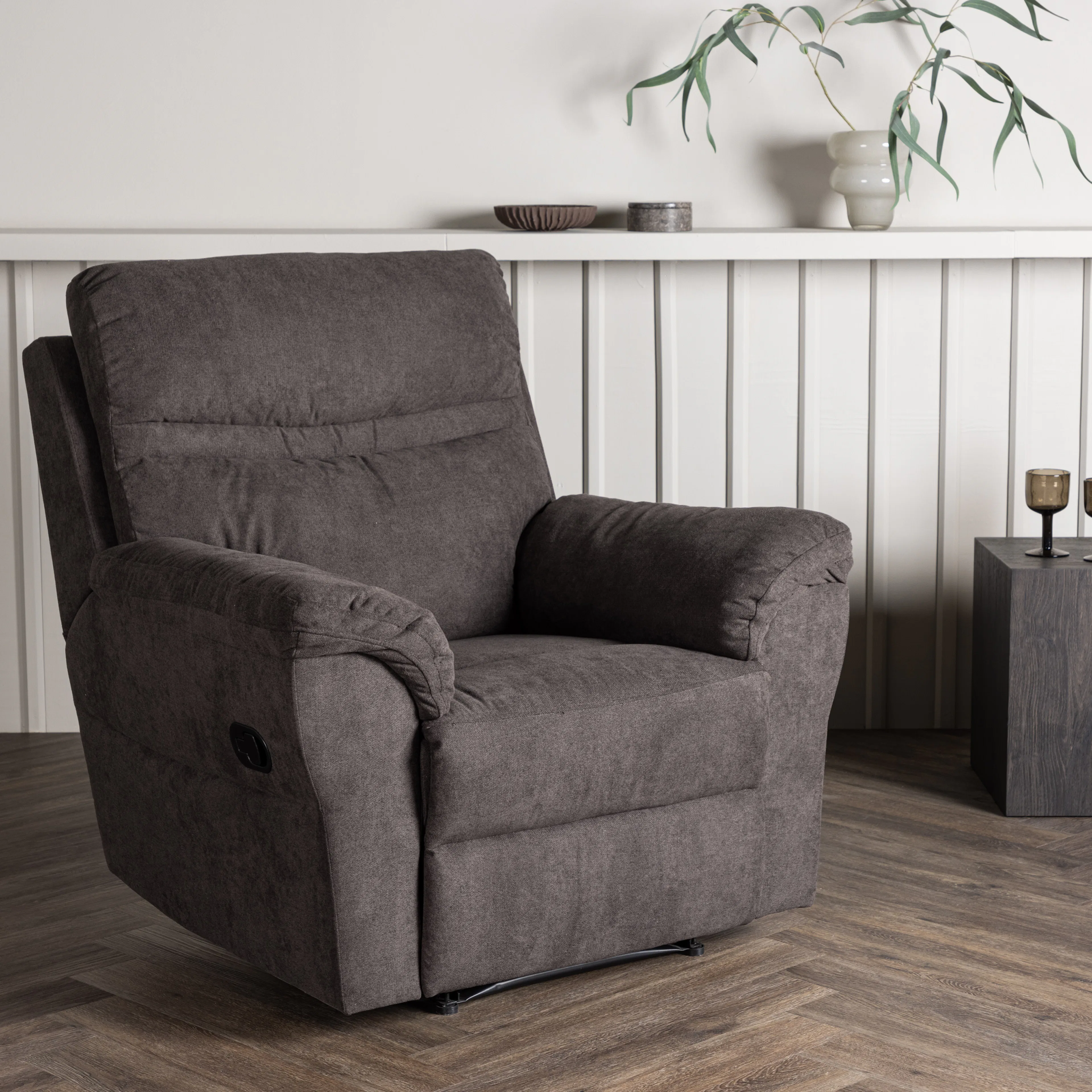 Reclinerfåtölj Venture Home Taranto Brun Fåtölj i Polyester