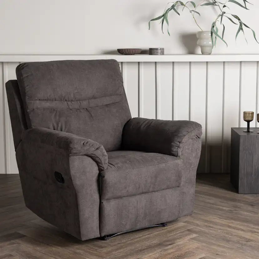 Reclinerfåtölj Venture Home Taranto Brun Fåtölj i Polyester