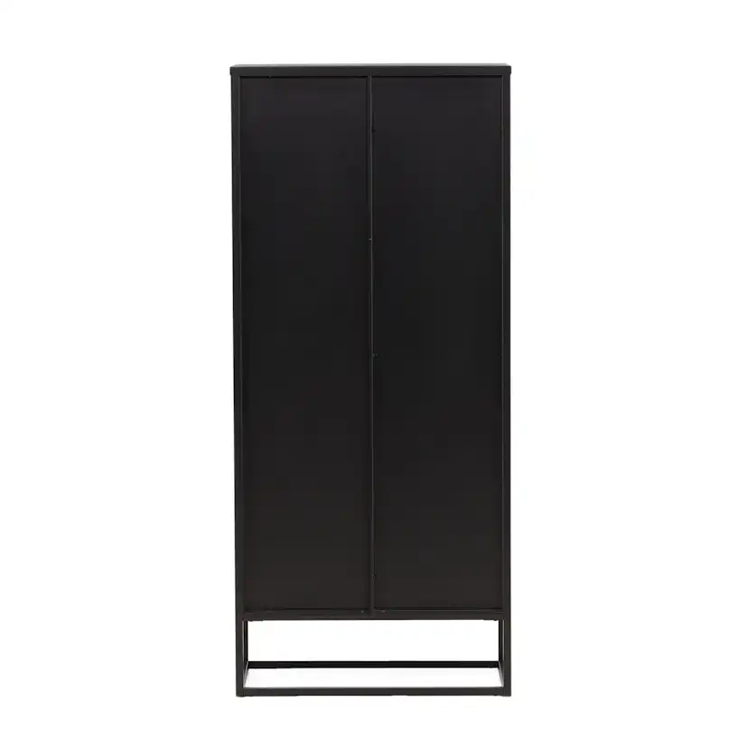 Vitrinskåp Venture Home Garis Svart Stål 160cm