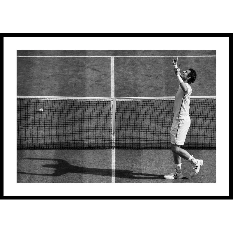 Poster Gallerix Andy Murray Wimbledon 2016 B&W