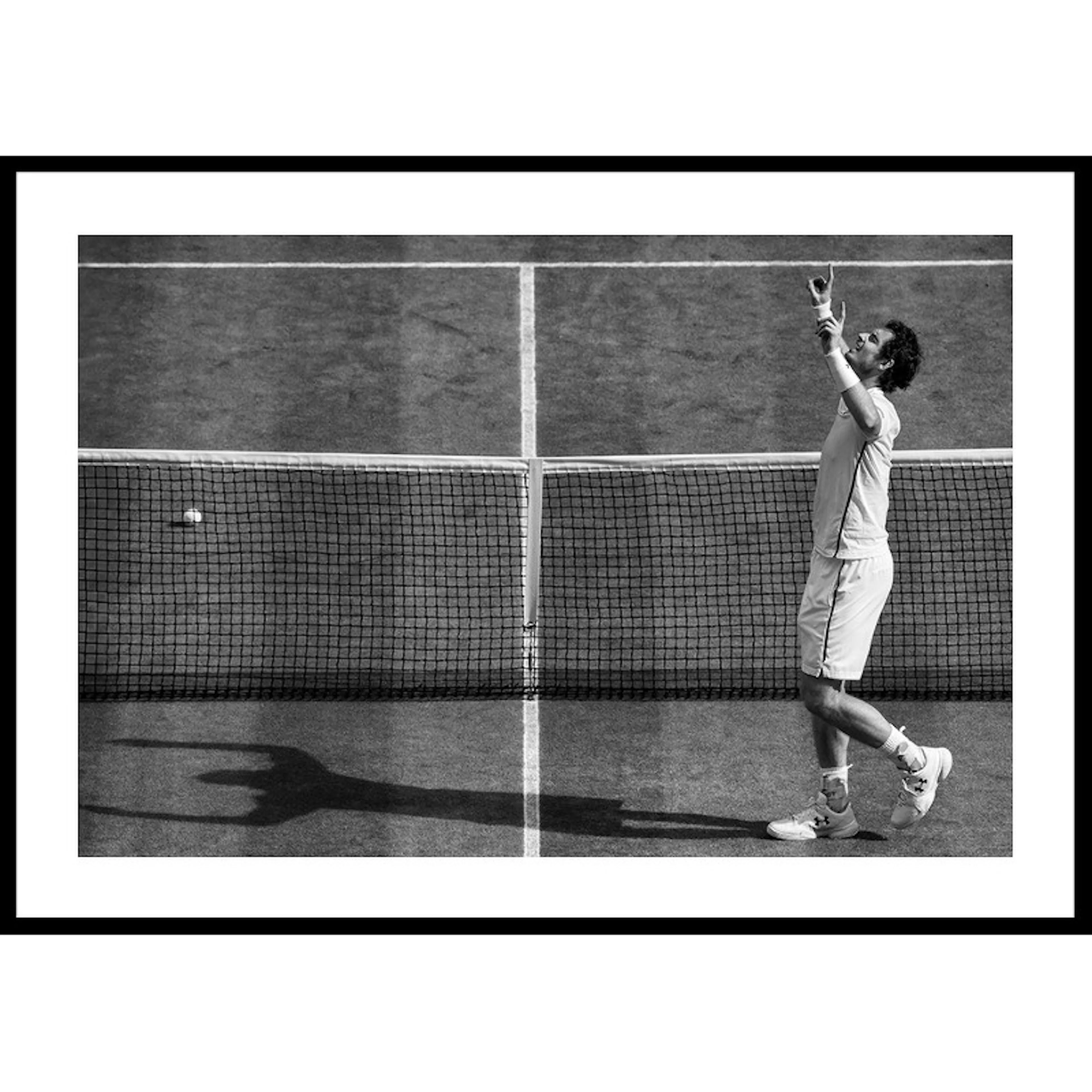 Poster Gallerix Andy Murray Wimbledon 2016 B&W