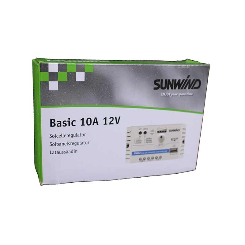 Solcellsregulator Sunwind Basic 10A 12V