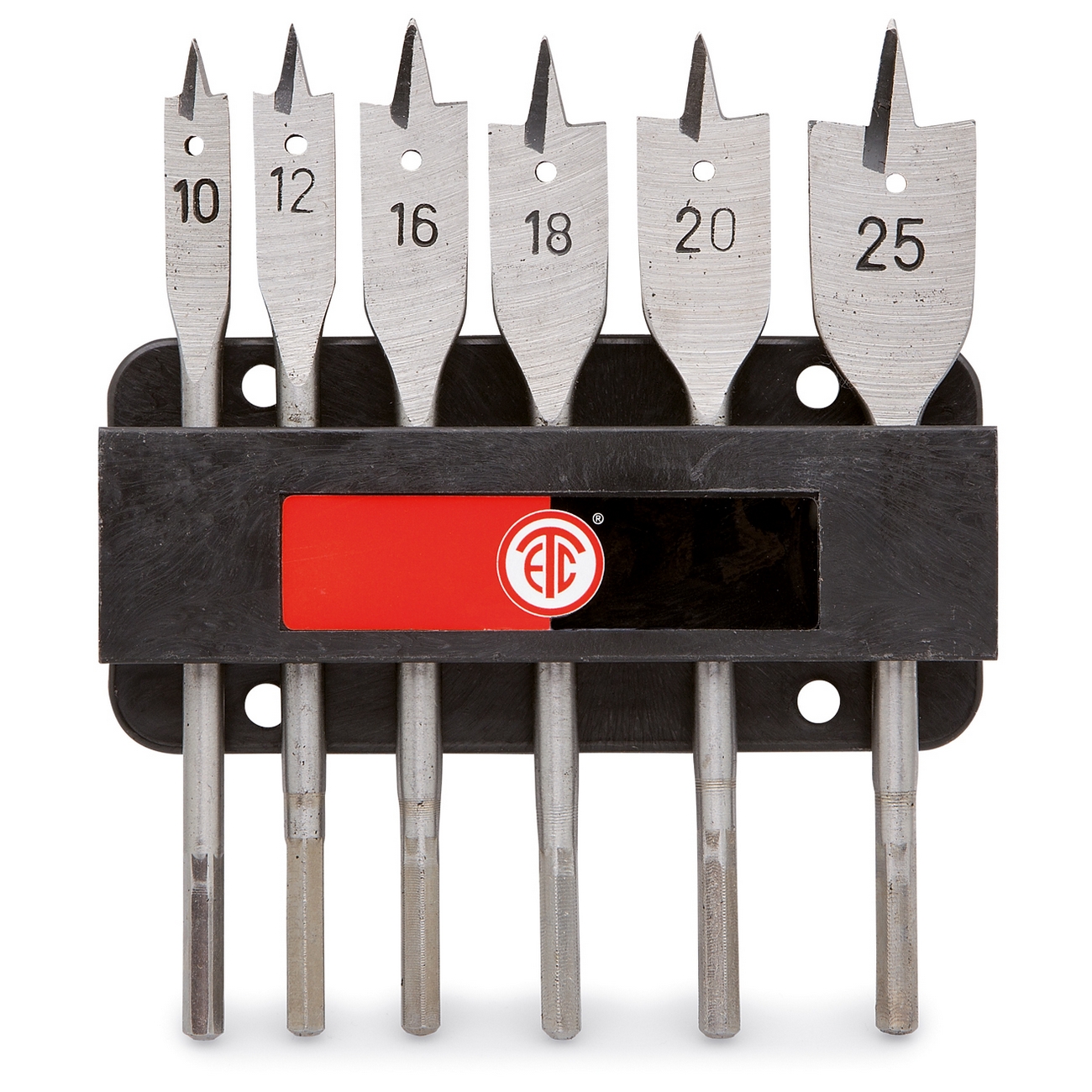 Flatborrsats ETC 10-25 mm