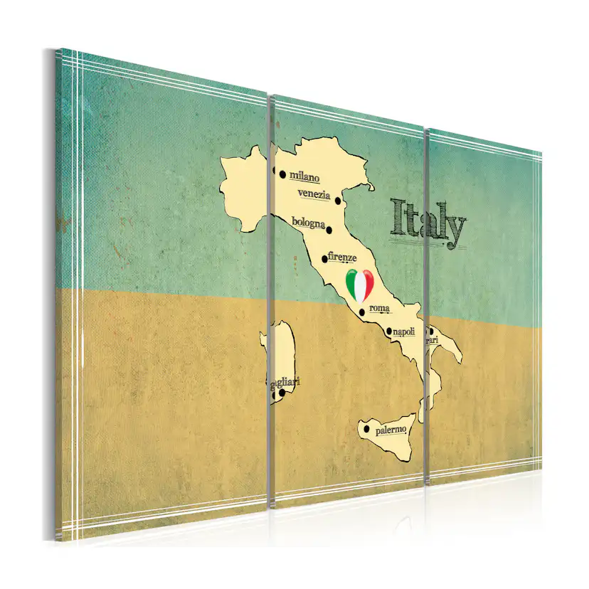 Tavla Arkiio Hjärtat Av Italien Triptyk