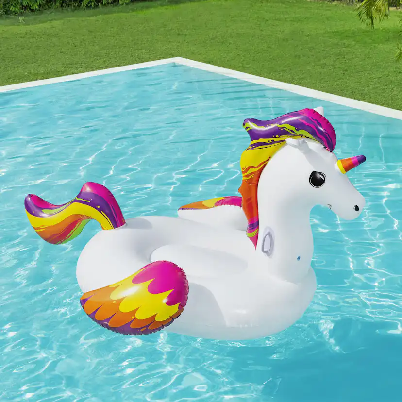 Badmadrass Bestway Supersized Unicorn Ride-On 224 x 164 cm
