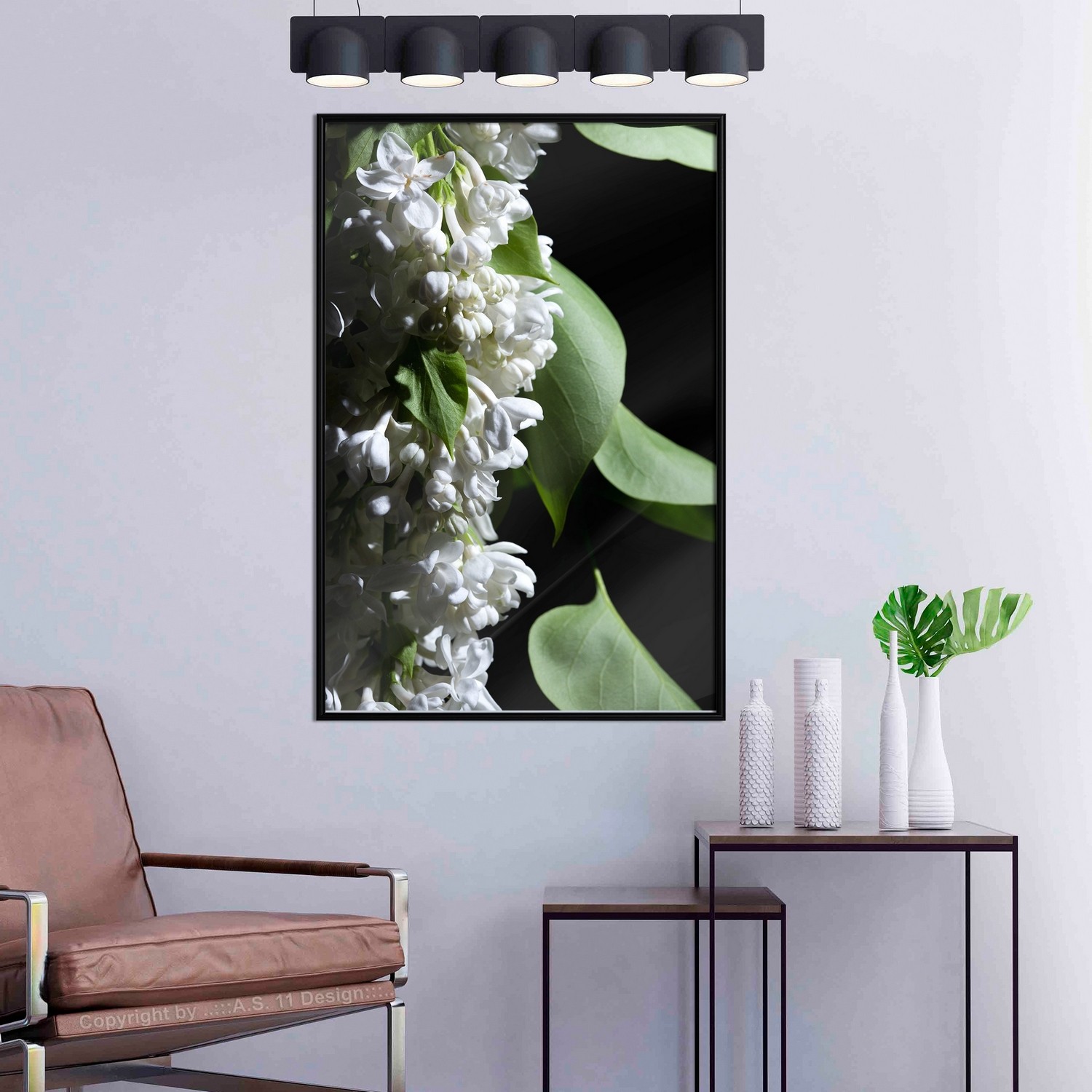 Affisch - Lilacs Detail [Poster] 30x45 Svart ram, 30x45 cm