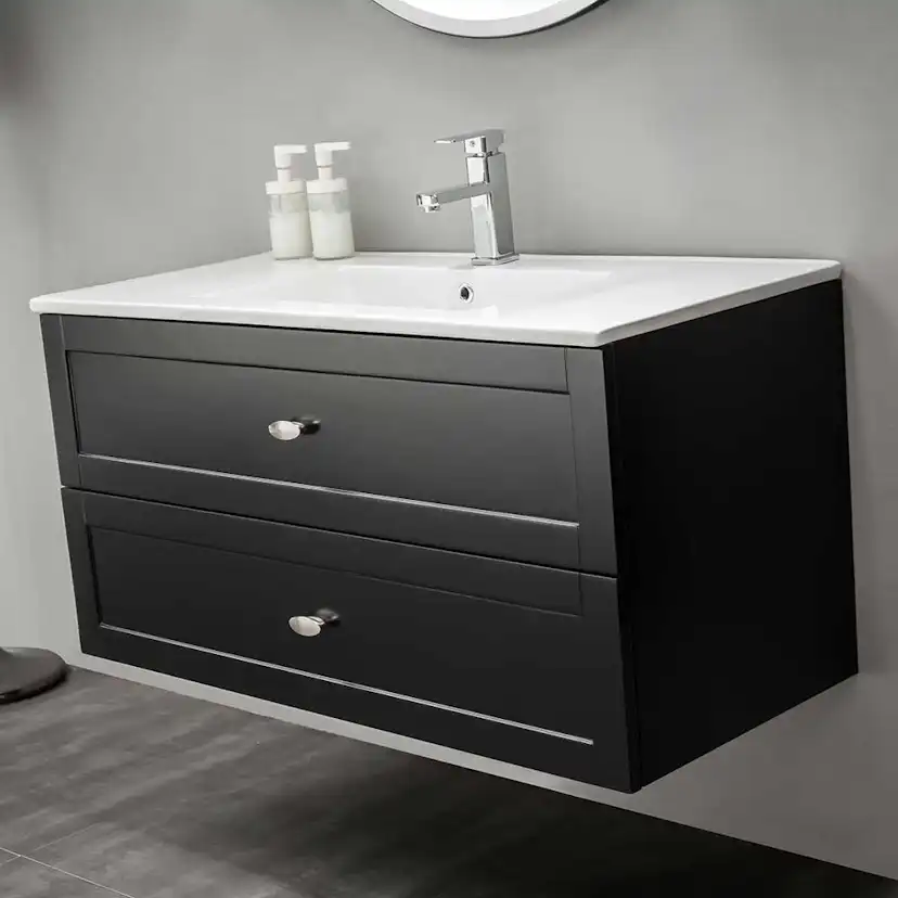 Tvättställsskåp Bathlife Salig Svart