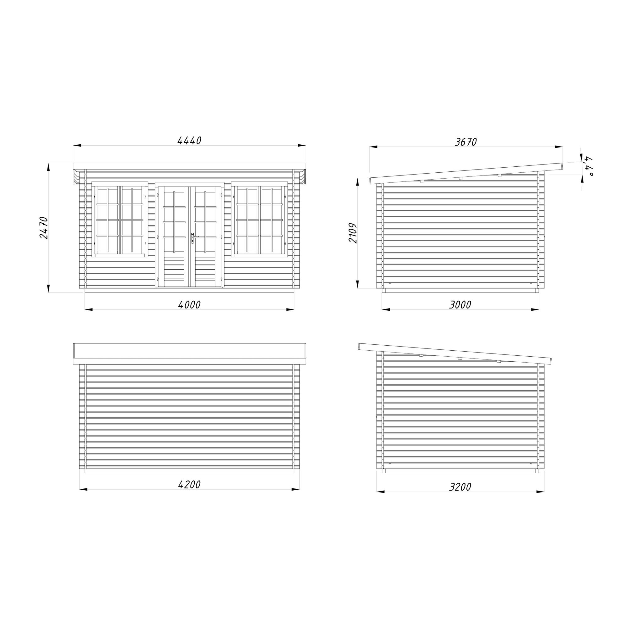 Stuga Palmako Lisa 11,5 m2