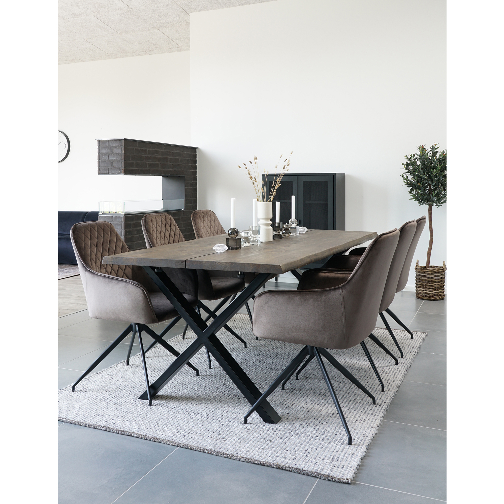 Matstol House Nordic Harbo Sammet Vridbar