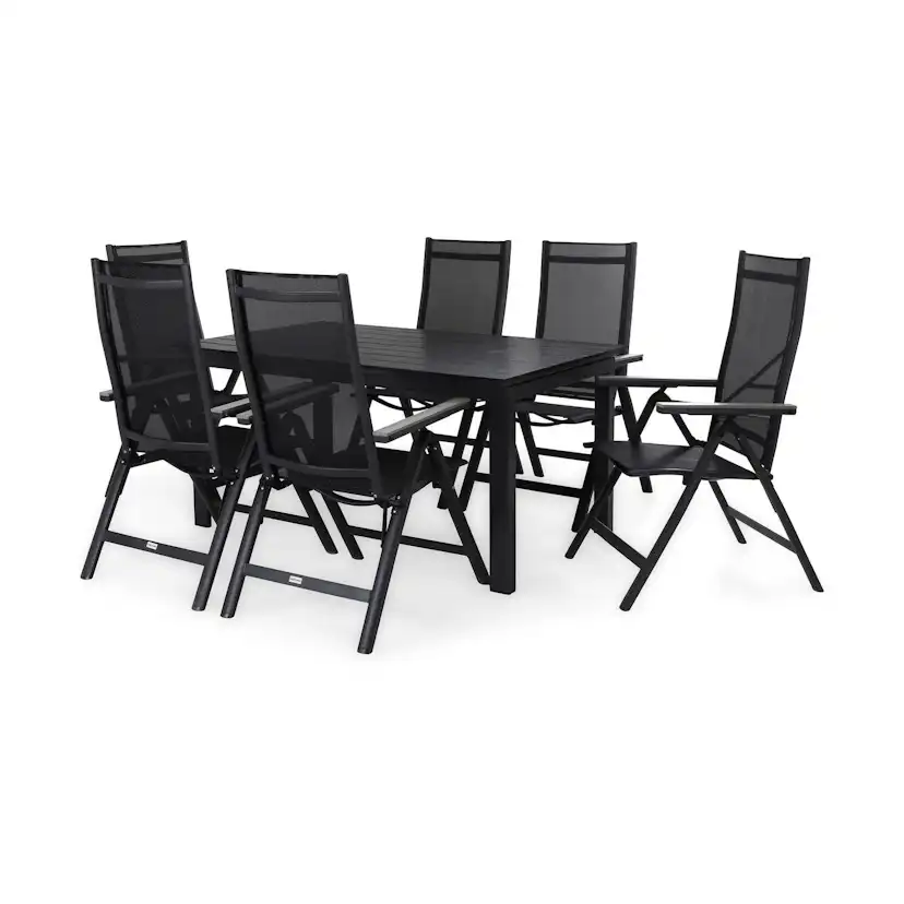 Matgrupp Comfort Garden Portland Matgrupp Utomhus 152-210x90 med 6 Monaco Light Positionsstol