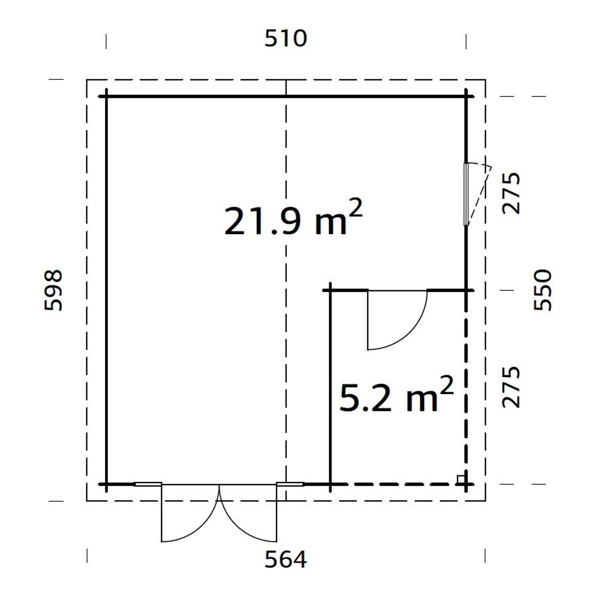 Stuga Palmako Irene 28,1 m2