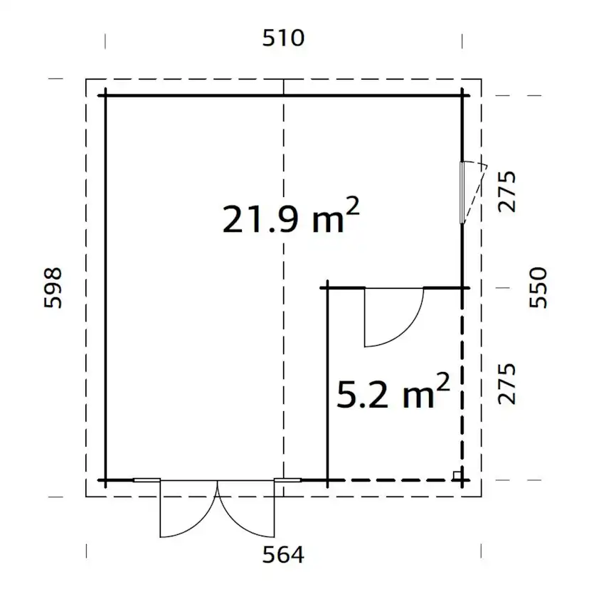 Stuga Palmako Irene 28,1 m2