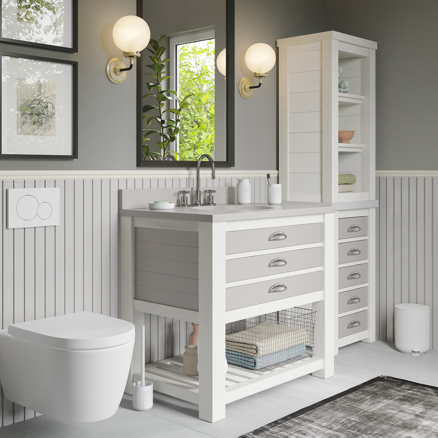 Tandborstglas BX562 Mattvit