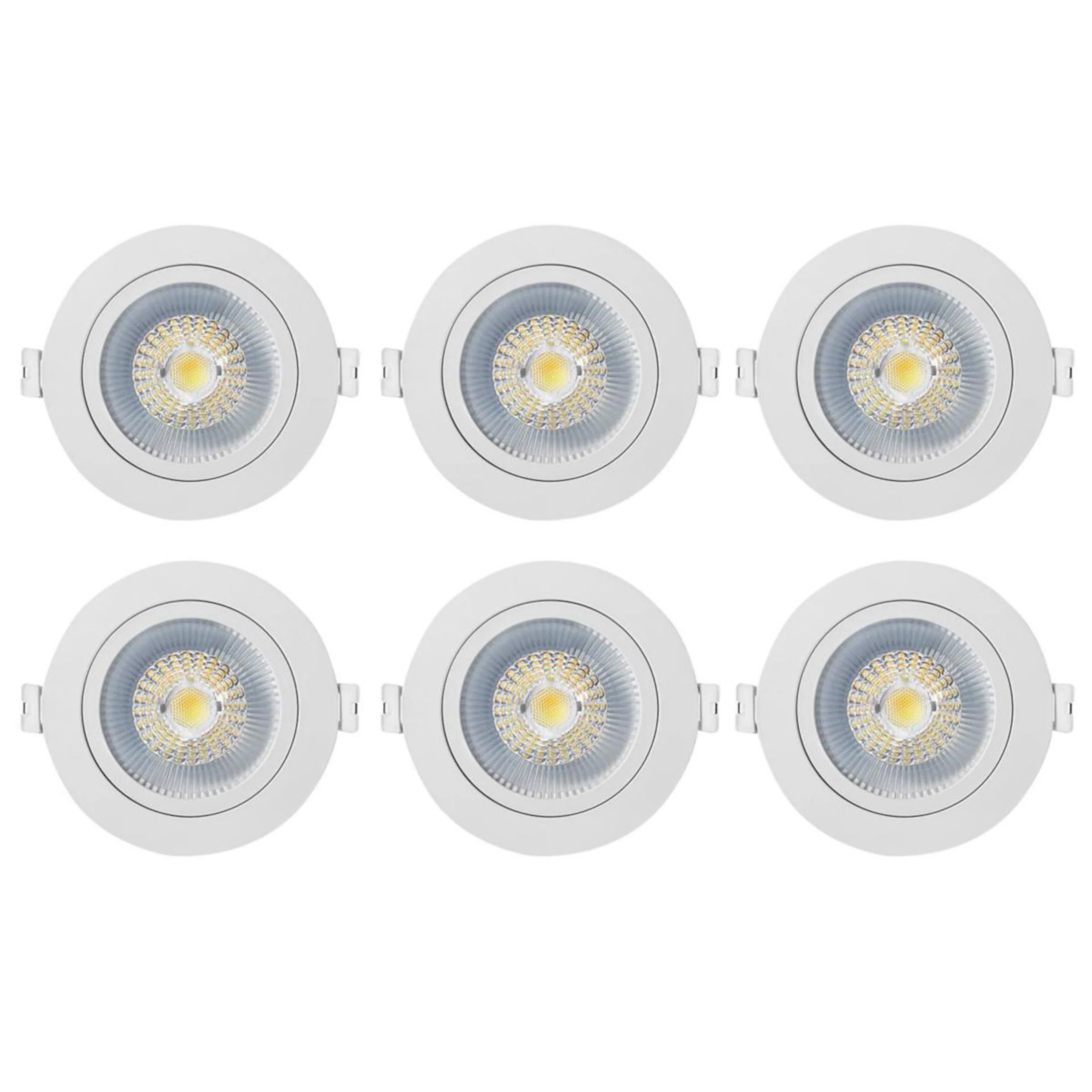 Downlight Westal Nedljus 7W 650Lm 27,3,4K Vit 6-pack Wld Fr72 Flex Tilt