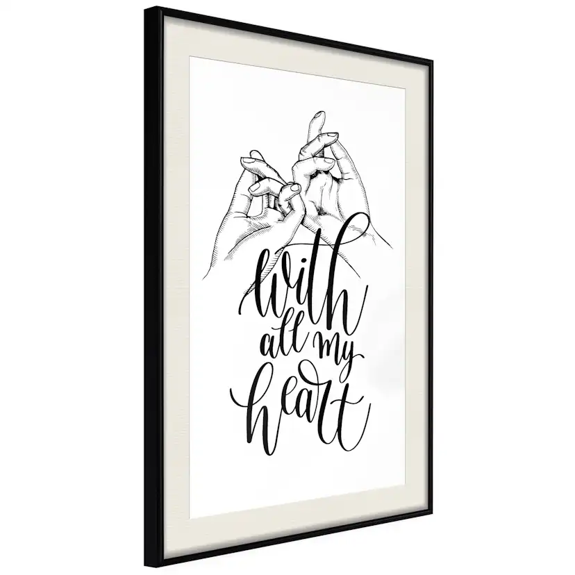 Poster Artgeist Affisch With All My Heart