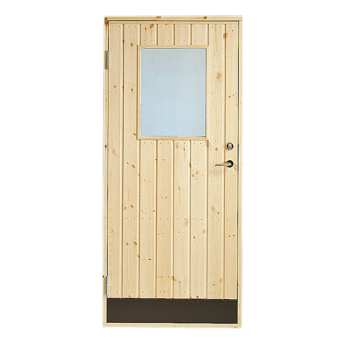 Förrådsdörr Jabo 10° Rak Glas