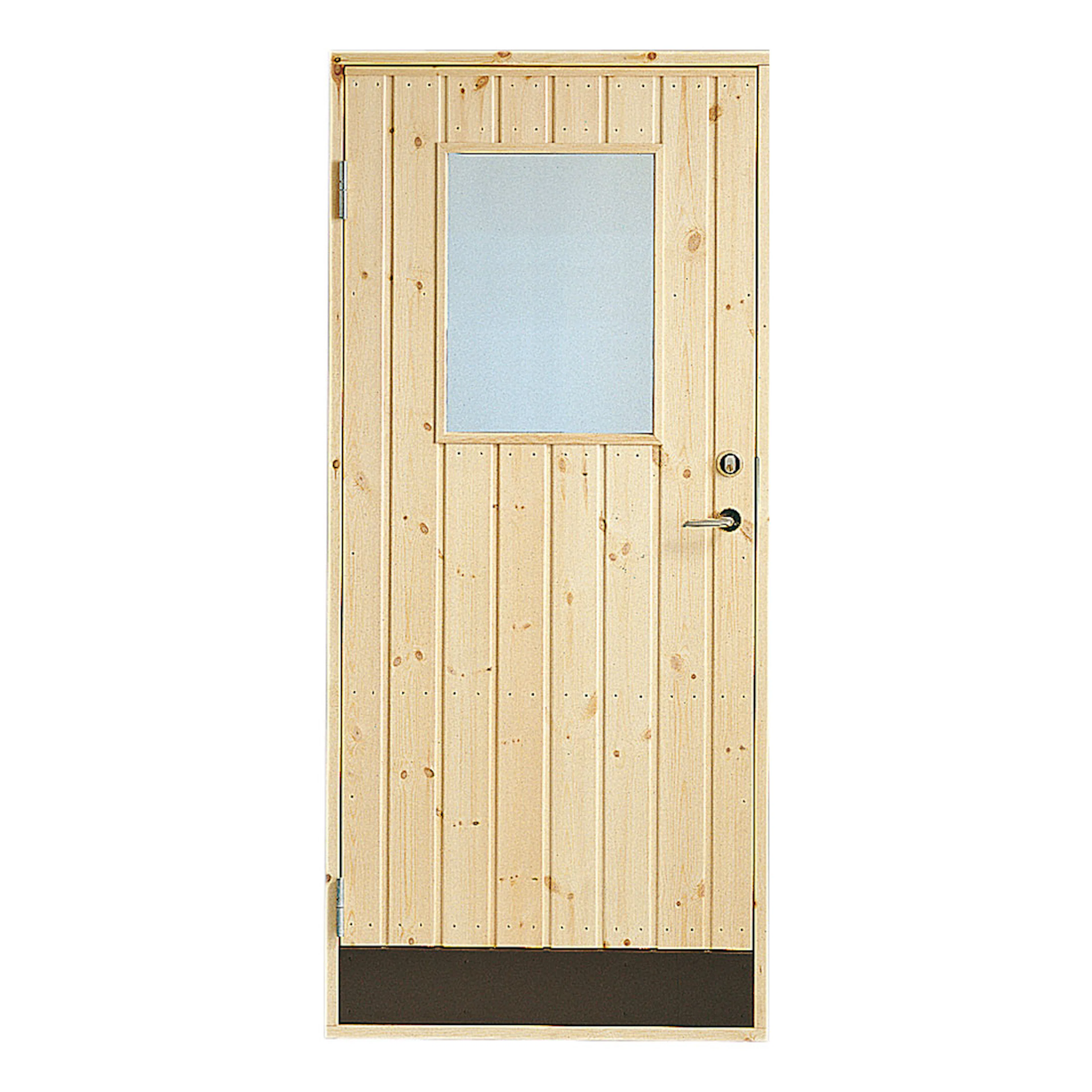 Förrådsdörr Jabo 10° Rak Glas