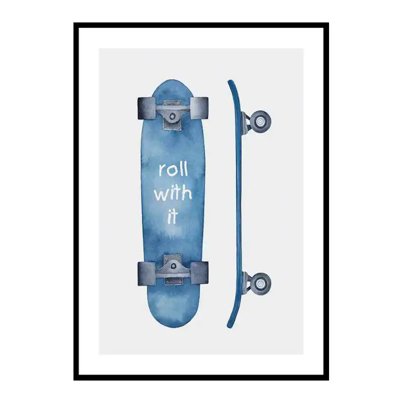 Poster Gallerix Skateboard Roll