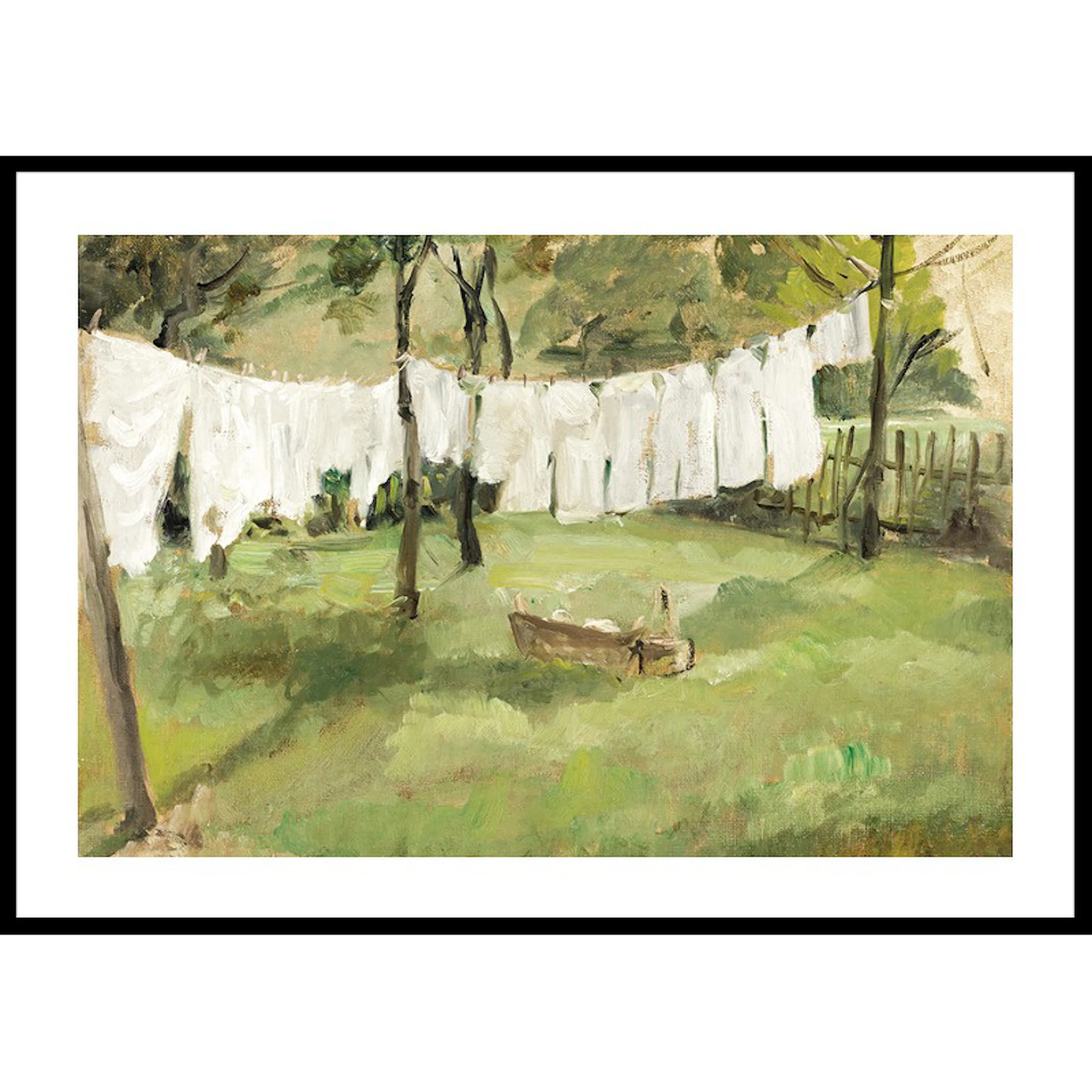 Wäscheleine By Johann Sperl 30x40 30x40 cm