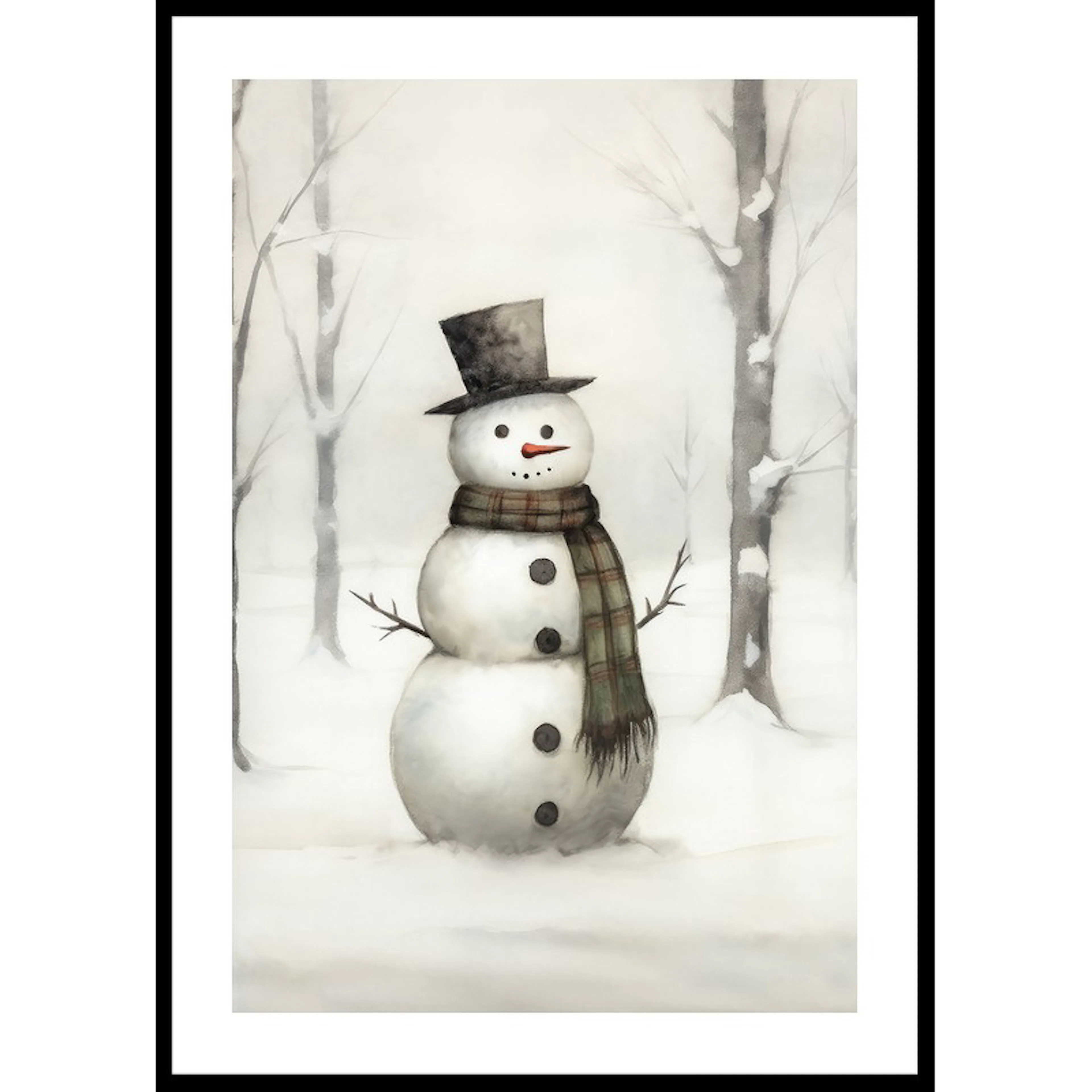 Winter Snowman 30x40 30x40 cm