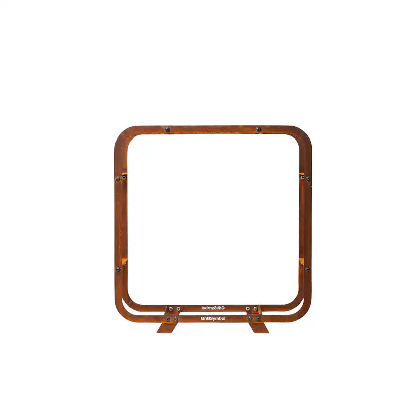 Vedförvaring GrillSymbol Cortenstål Ake