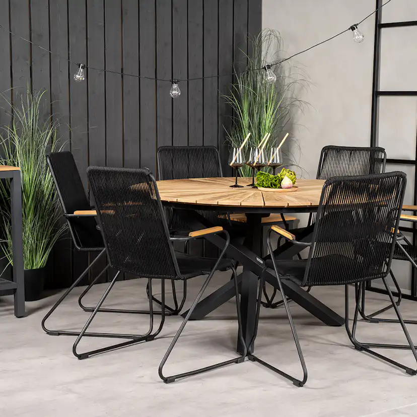 Matgrupp Venture Home Mexico med 6 Bois Stolar