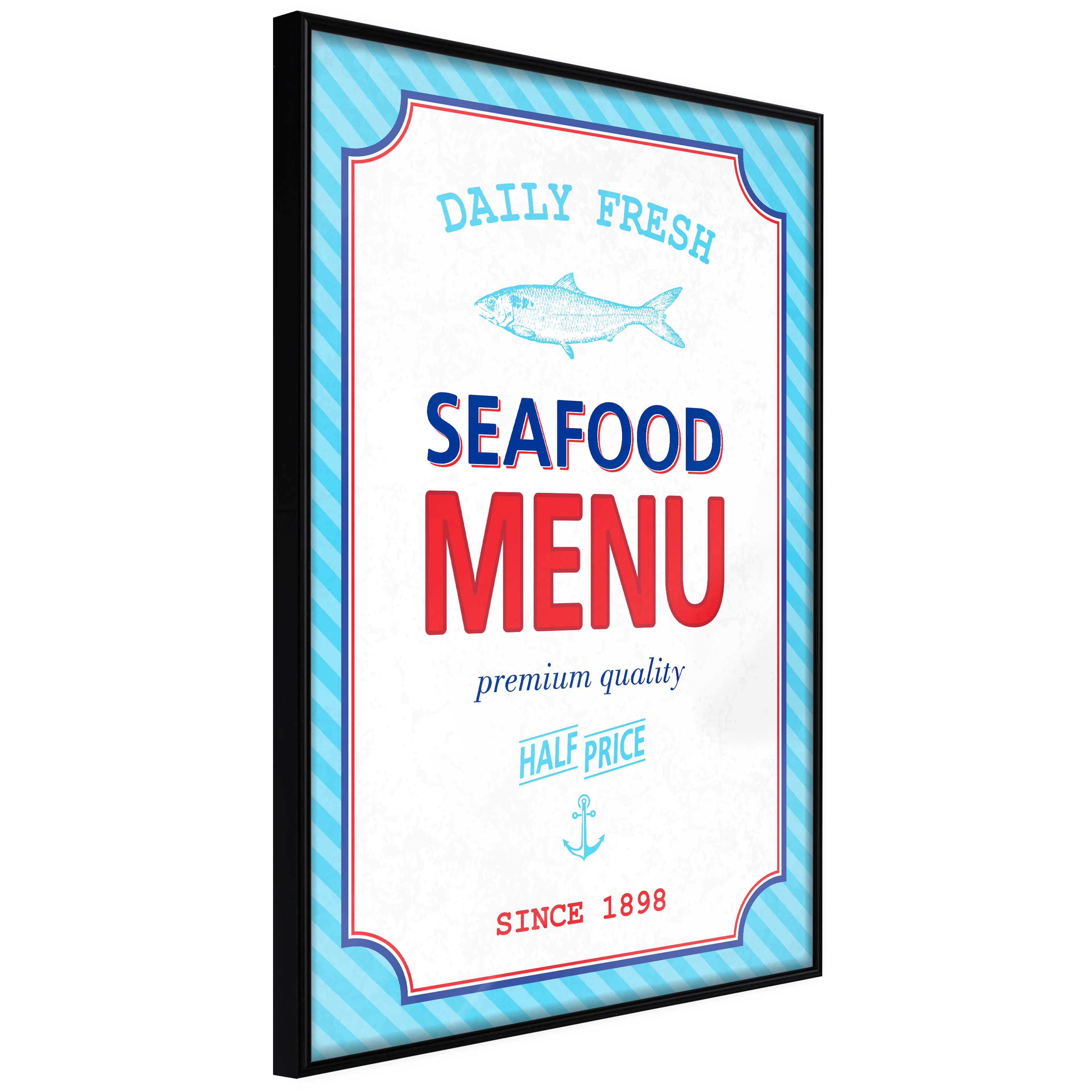 Affisch - Menu [Poster] 40x60 Svart ram, 40x60 cm